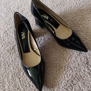 ZARA patent leather heels